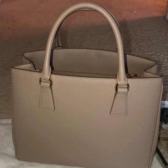 Prada Galleria Medium Saffiano Lux in Cammeo - Picture 7 of 10